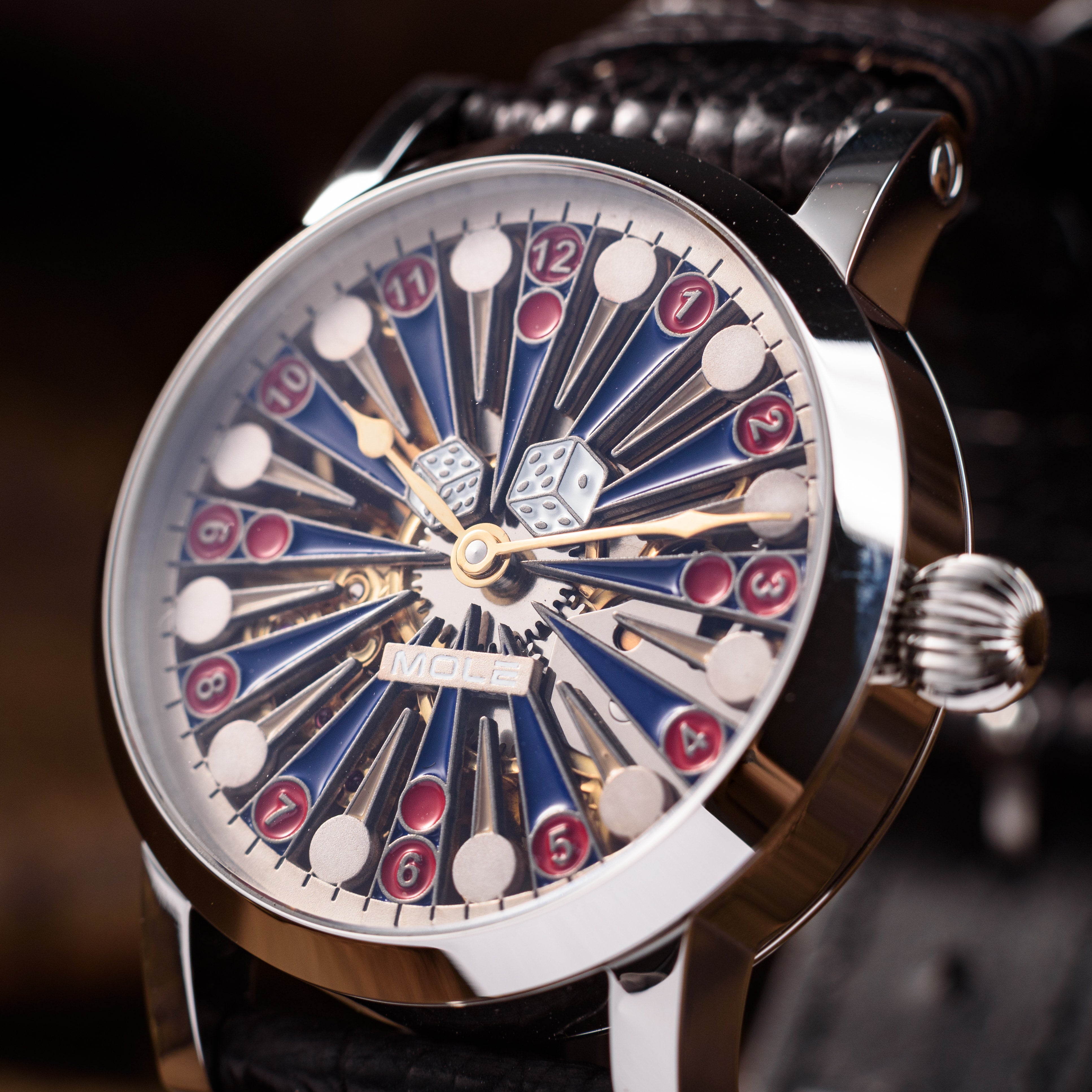 Mole. Skeleton. ETA 6498 Watch. Backgammon. Movement 2020s