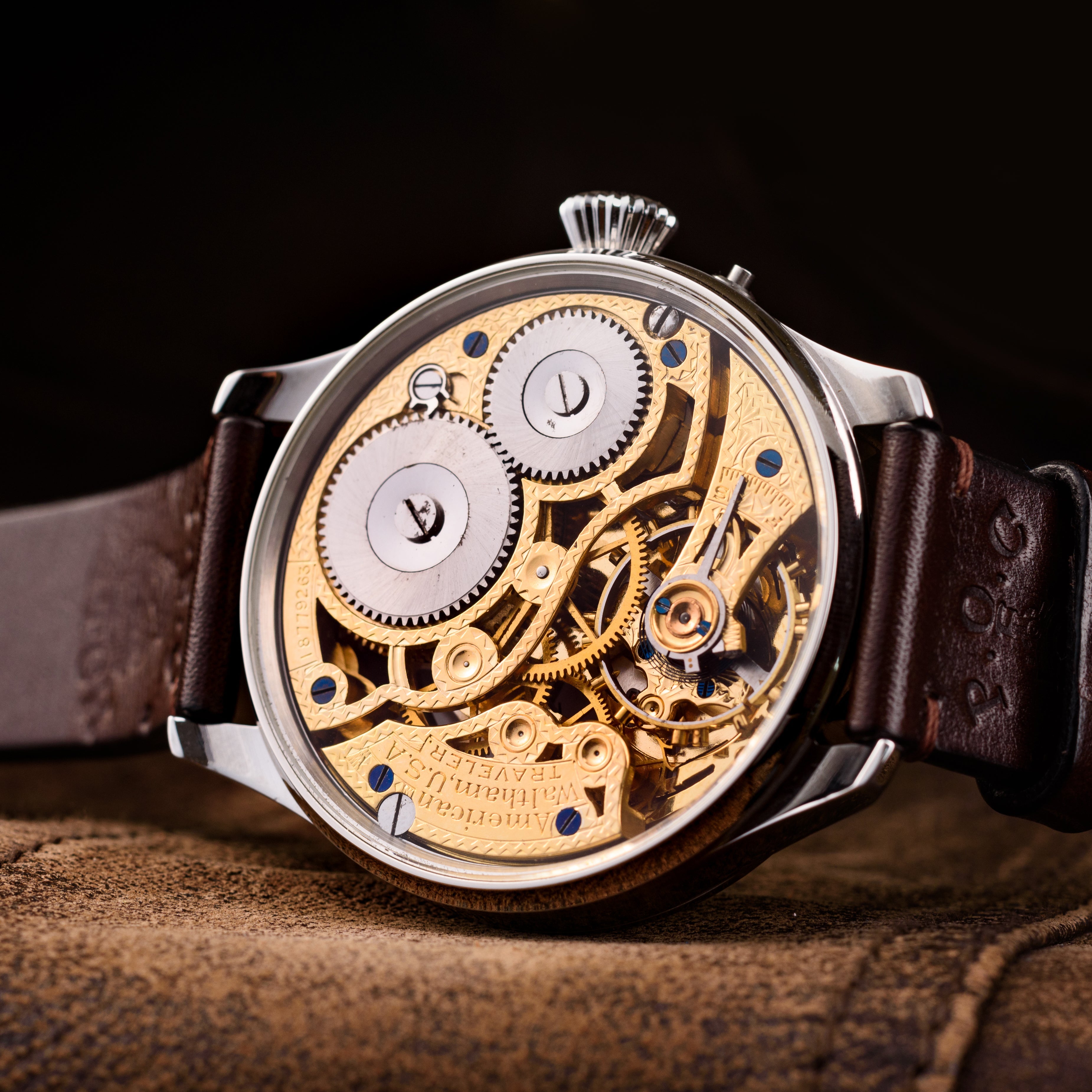 Mole Skeletonized Watch. American Dream. Movement 1910