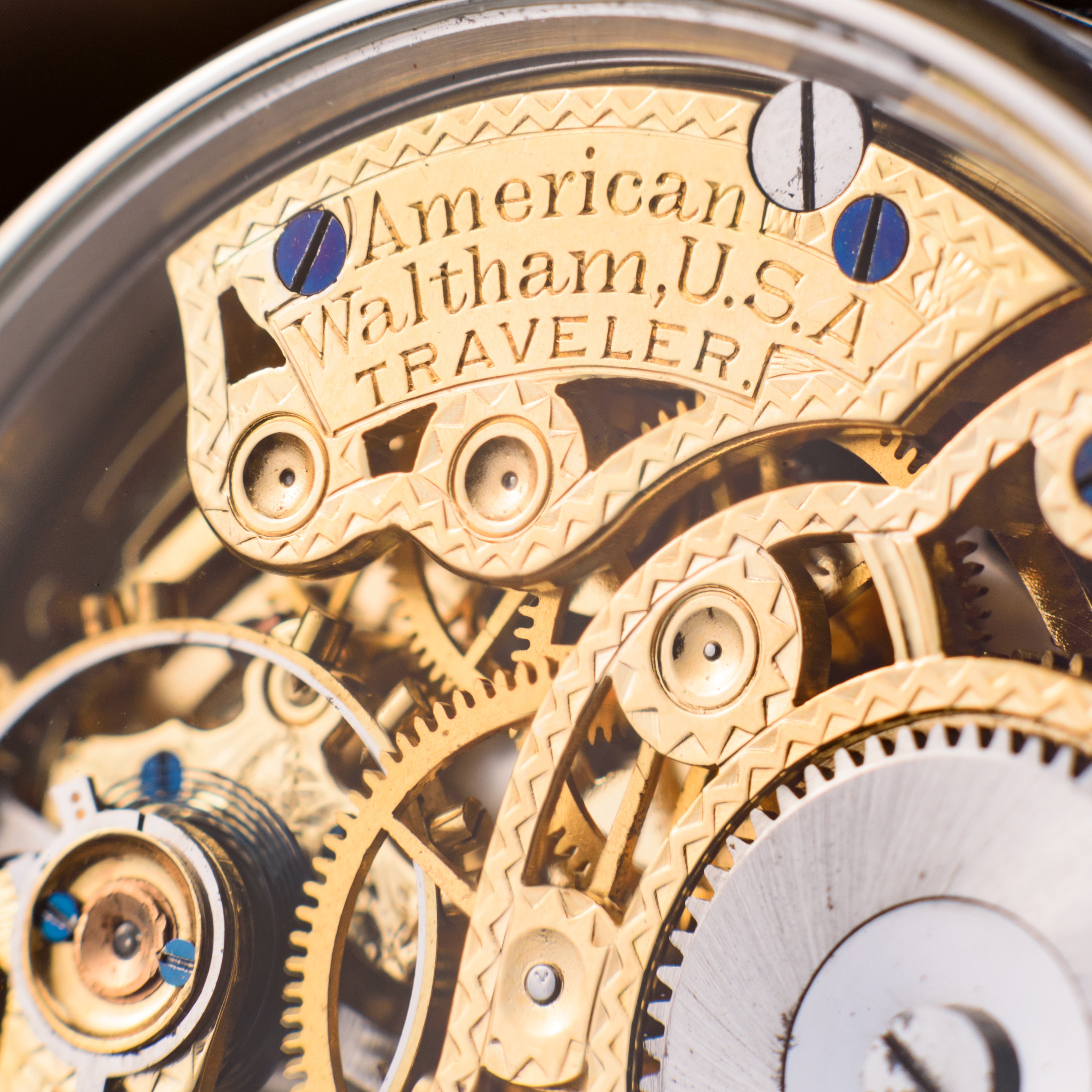 Mole Skeletonized Watch. American Dream. Movement 1910